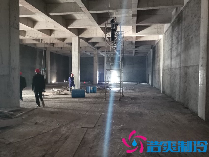 農產品物流園萍鄉(xiāng)11000㎡低溫冷藏冷凍庫新工程案例  施工圖片